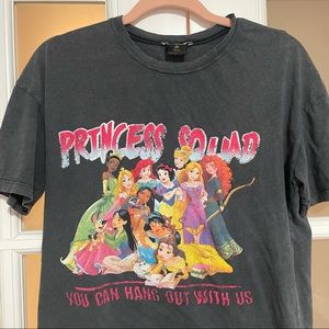 zara disney princess squad vintage washed t shirt